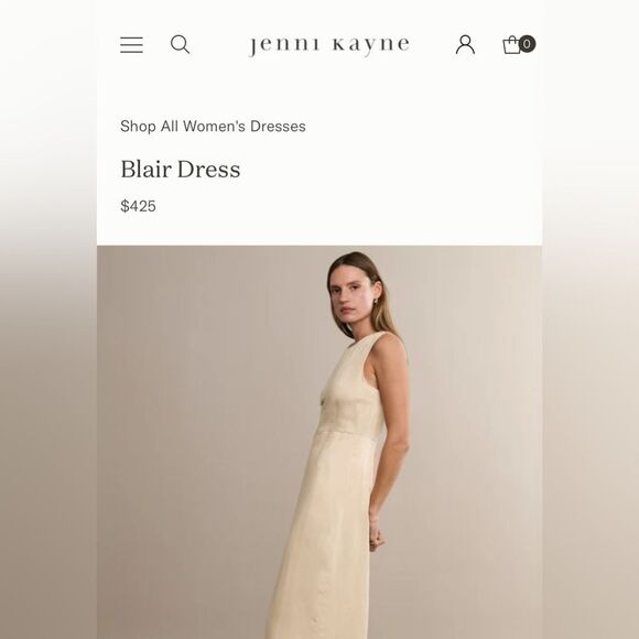 NEW JENNI KAYNE Blair Dress in Oatmeal - Picture 10 of 14